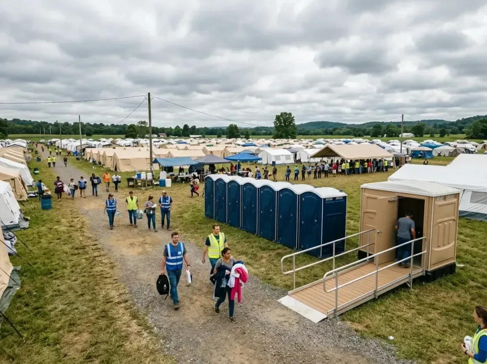 disaster-relief-camp-restrooms-010 — frequently asked questions, Dumpster & Portable Bathrooms Rental in Village Green, NY